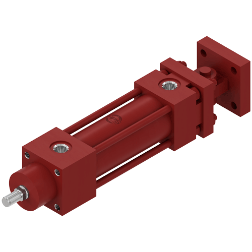 VT 160 - BEFESTIGUNGSART MF3: GABEL BODENSEITIG + LAGERBOCK